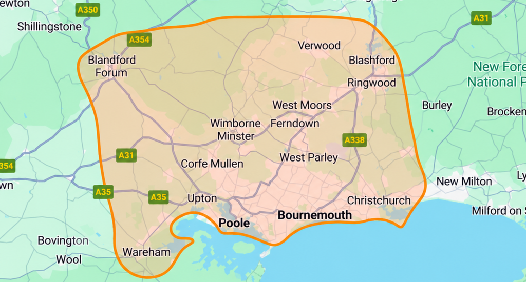 Our professional poo scooping services cover the following areas in Dorset. Ashley Cross, Bear Cross, Blandford Forum, Bournemouth, Boscombe, Branksome Park, Broadstone. Canford Bottom, Canford Cliffs, Canford Heath, Canford Magna, Christchurch, Creekmoor, Corfe Mullen. Ferndown. Hamworthy. Moordown, Mudeford. Parkstone, Poole. Ringwood. Sandbanks, Sandford, Southbourne, Stanpit. Throop. Verwood. Wallisdown, Wareham, West Moors, West Parley, Wimborne, Winton.